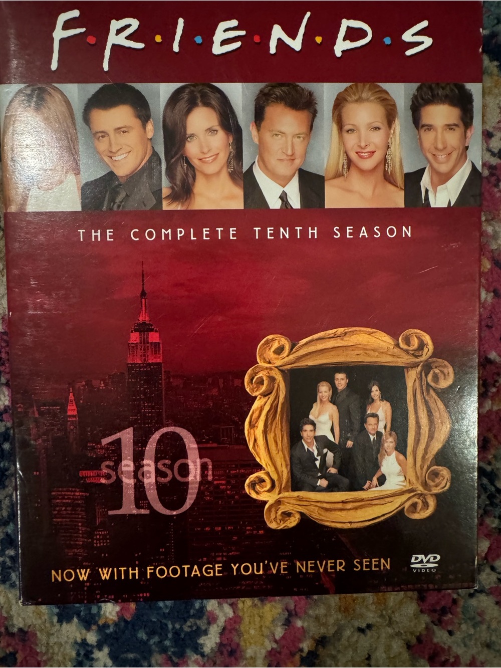 FRIENDS DVD Tenth Season - Red and Gold Cover